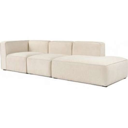 More 3-sits soffa med öppet avslut höger - Cream - 3-sits soffor
